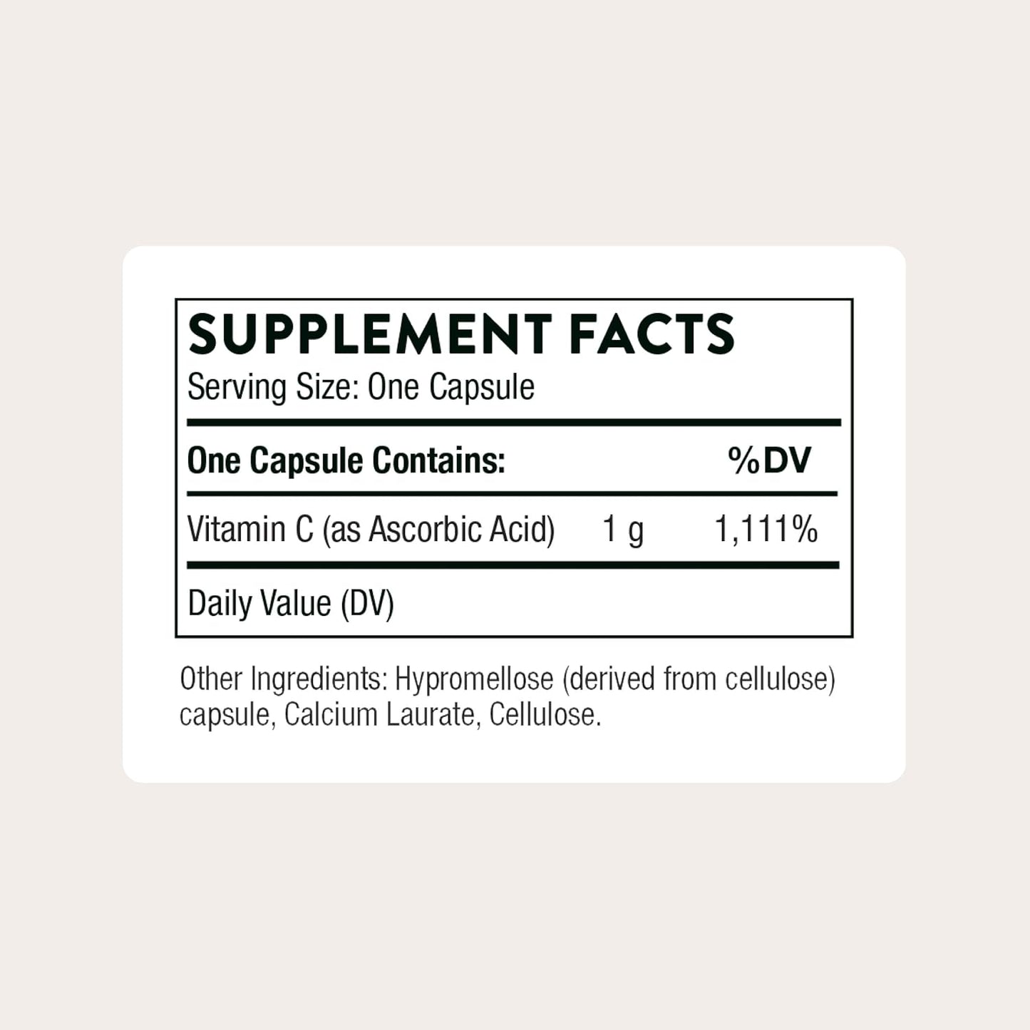 THORNE Vitamin C 1,000 mg – Immune & Collagen Support – 60 Capsules - görsel 2
