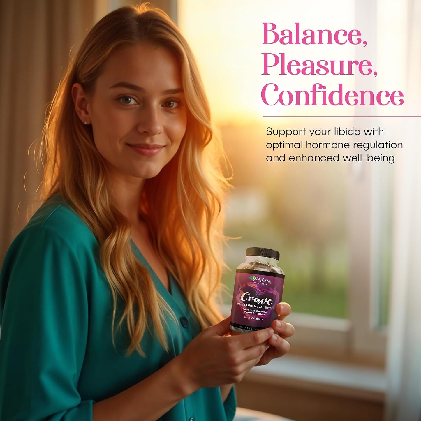 Crave Women's Desire Booster – with Maca, Ashwagandha & L-Theanine – 60 Vegan Capsules - görsel 5