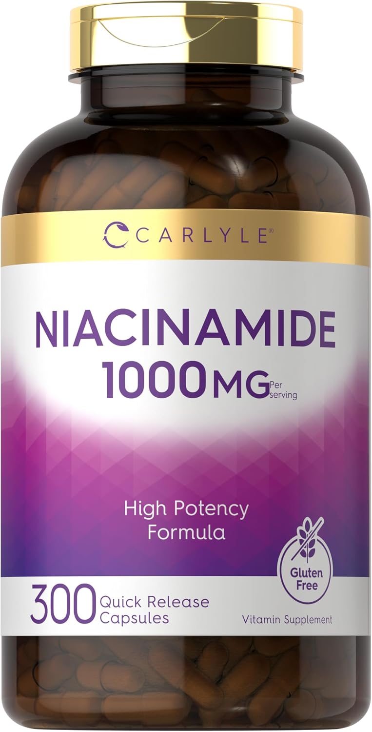 Carlyle Niacinamide 1000 mg, 400 Capsules – High Potency Vitamin B3 Supplement - görsel 8