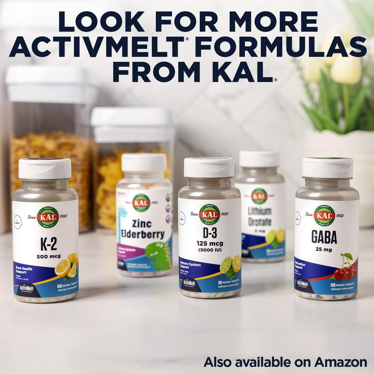 KAL L-Glutathione, Reduced Glutathione Supplement, High Absorption Antioxidant, Orange Flavour Instant Dissolve ActivMelt, Vegetarian, Lab Verified, 90 Servings, 90 Micro Tablets - görsel 5