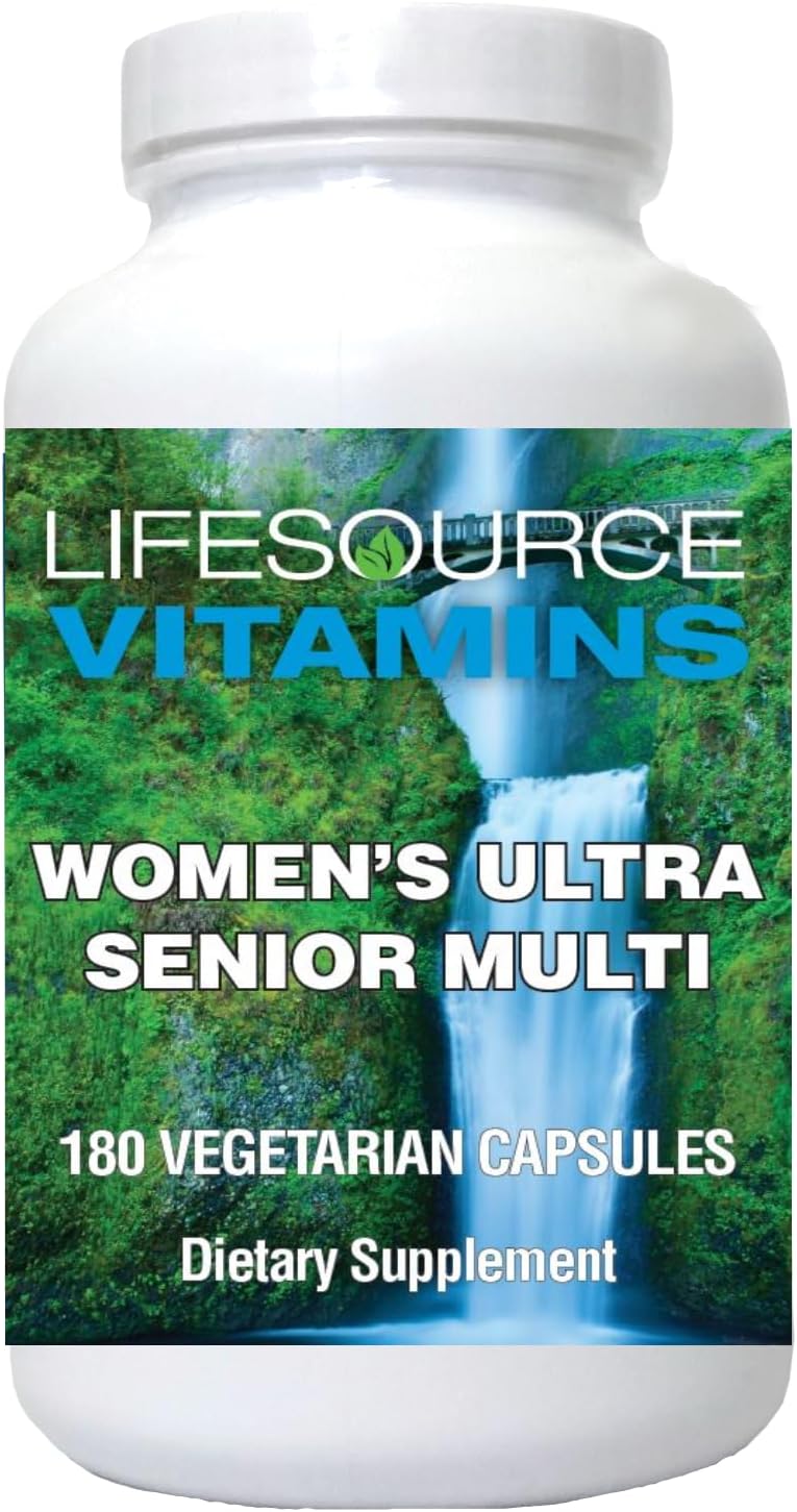 LifeSource Vitamins Women's Senior Multi - Multivitamin for Women Over 50 (180 Capsules, 60-Day Supply) - görsel 3
