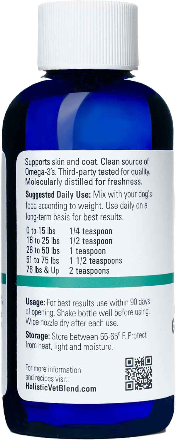 Holistic Vet Blend Green Omega-3 Oil for Pet Owners, Pure Marine Algae Supports Skin, Coat, Joint Health, Immune System, Heart, Kidney Function - görsel 2