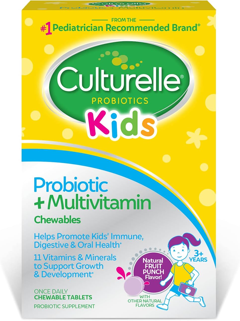 Culturelle Kids Probiotic + Complete Multivitamin Chewable, Ages 3+ - görsel 1