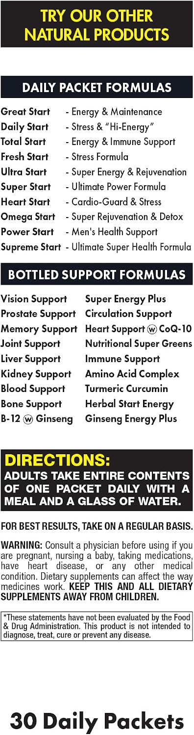 Power Start All-in-One Men's Daily Vitamin Pack – Men's Vitality and Stamina Support (30-Day Supply) - görsel 3