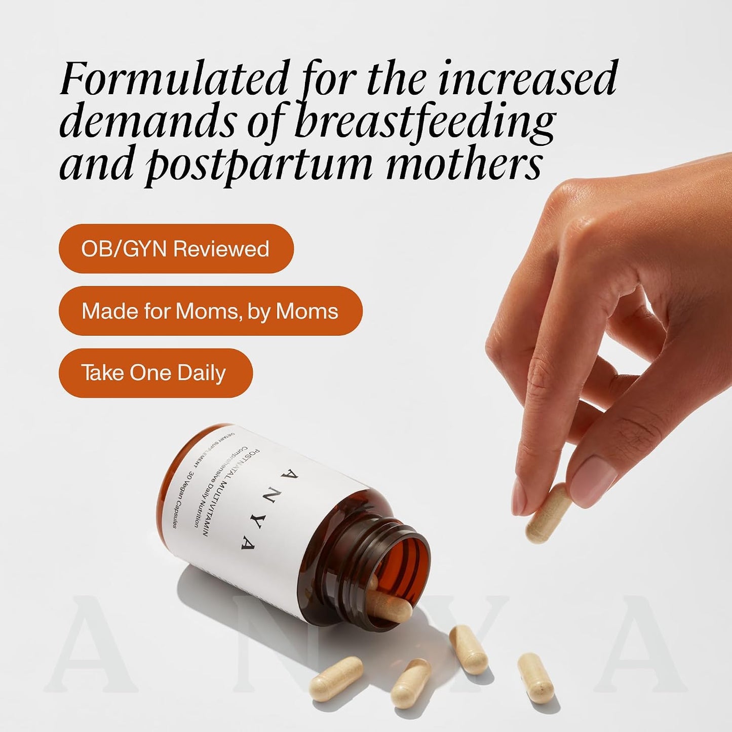 ANYA Postnatal Multivitamin for Breastfeeding Women - 30 Capsules - görsel 7