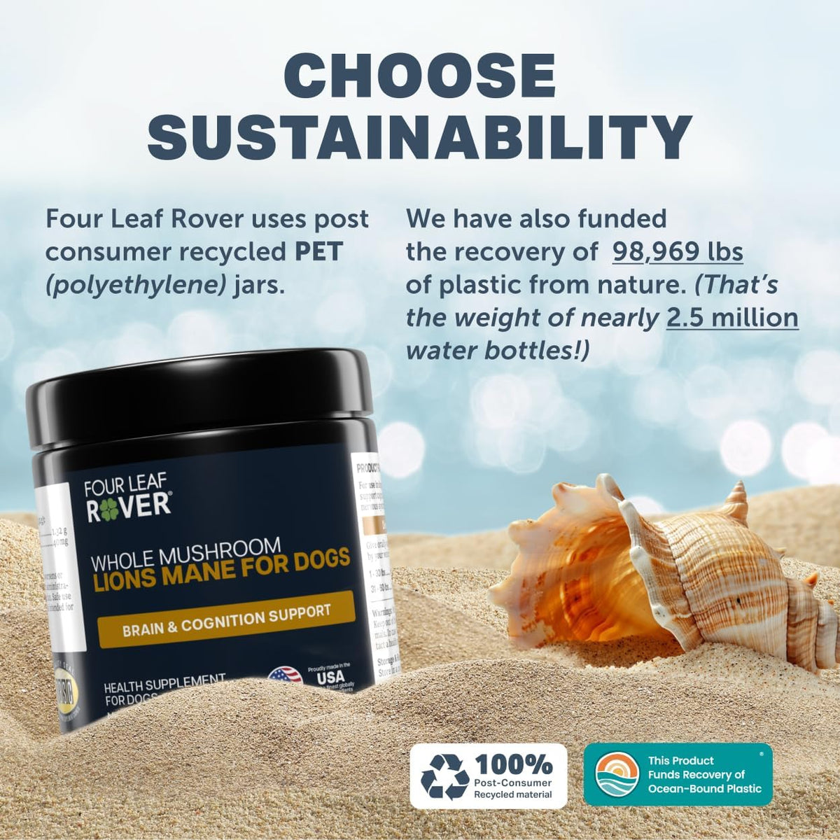 Lion's Mane Mushrooms for Dogs - Organic Whole Mushroom Supplement, Supports Brain and Nervous System, 60-Day Supply - görsel 9