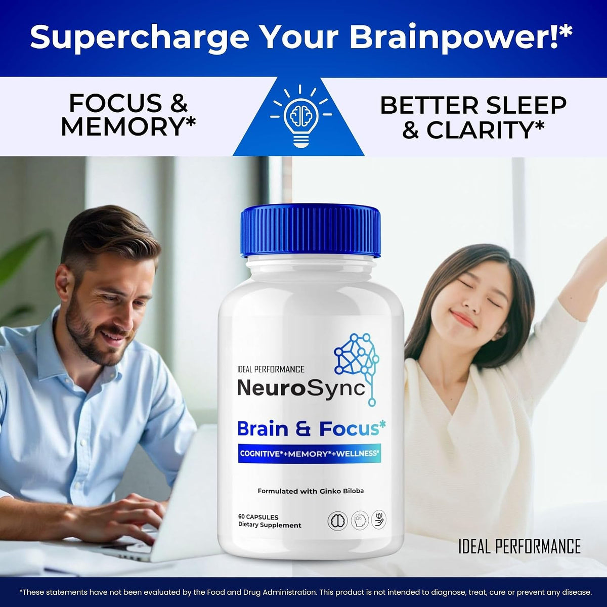 Neuro Sync Capsules - Advanced Formula Nootropic Supplement for Nerve and Brain Health Support (2 Pack) - görsel 5