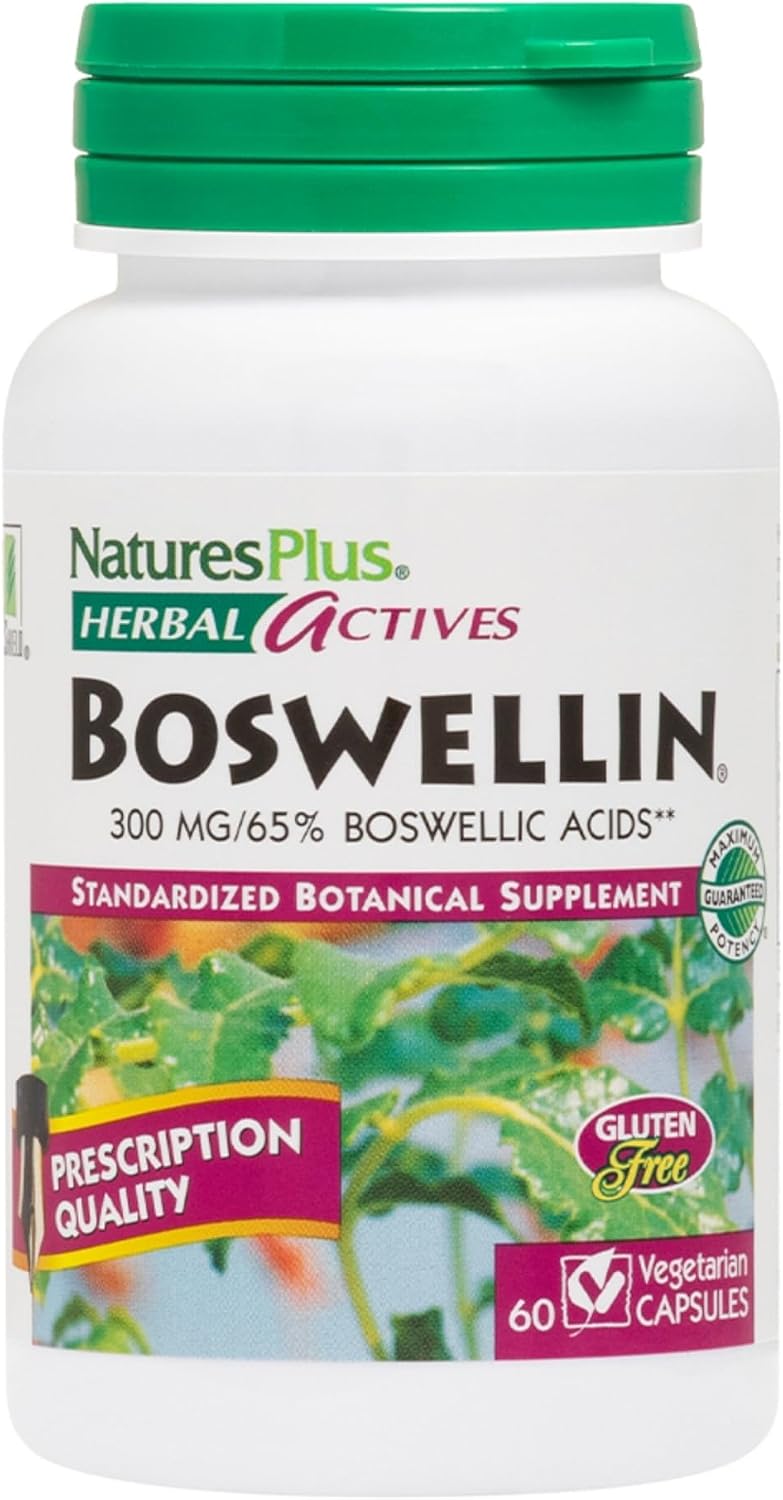 NaturesPlus Herbal Actives Boswellin - 60 Capsules - görsel 1