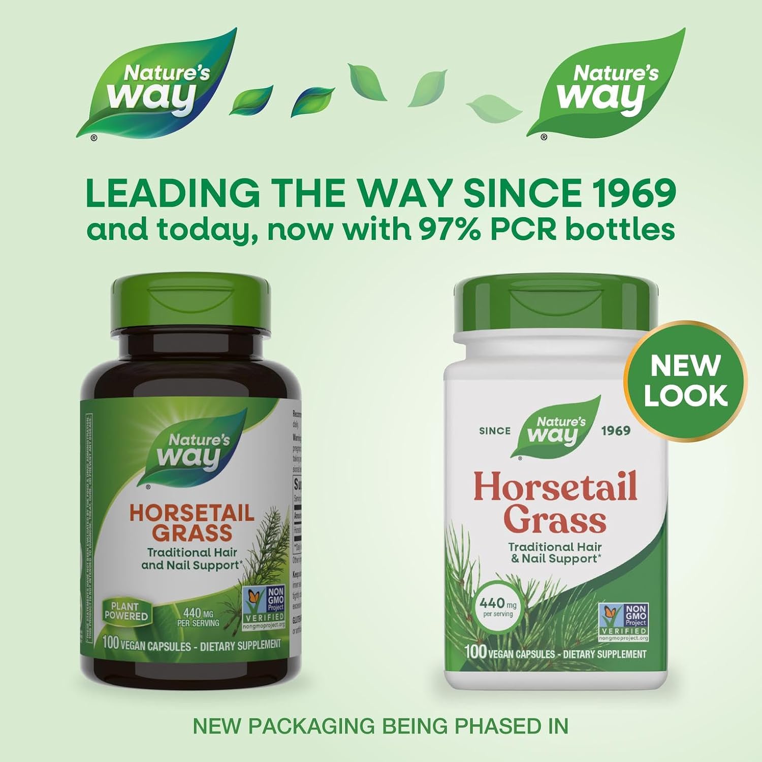 Nature's Way Horsetail Grass - 440mg per Capsule - Hair & Nail Support - 100 Capsules - görsel 2