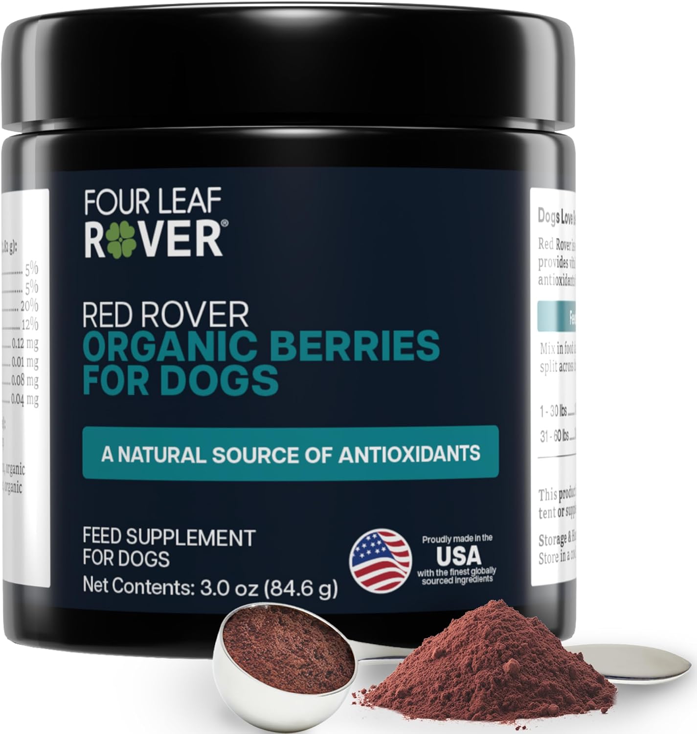Red Rover – Dog Urinary Supplement with Organic Berries & Apple – 30 Servings - görsel 1