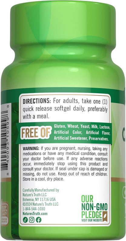 Nature's Truth Beta Carotene 25000 IU Softgels – 100 Count – Vitamin A Supplement