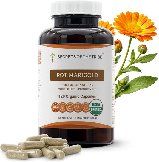 Secrets of the Tribe Pot Marigold Certified Organic - 120 Capsules
