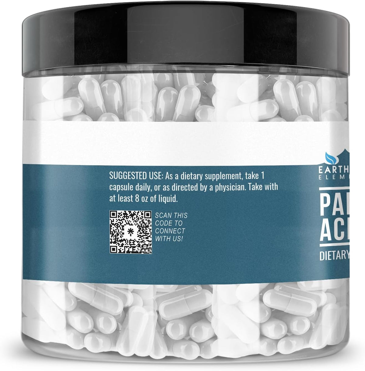 Earthborn Elements Pantothenic Acid (Vitamin B5) - 200 Capsules, Pure & Undiluted - görsel 2