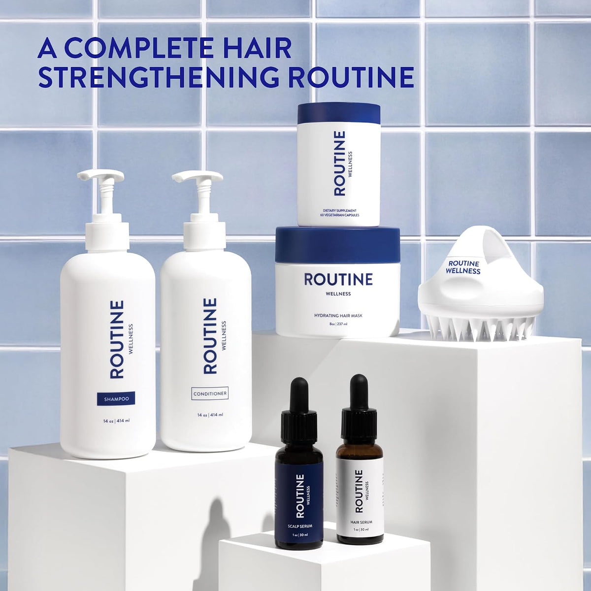 Routine Wellness Hair Growth Supplement with Biotin – Clinically Tested for Thicker, Fuller-Looking Hair (60 Capsules) - görsel 9