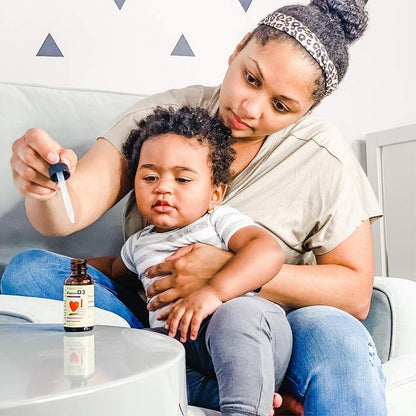 CHILDLIFE ESSENTIALS Vitamin D3 Drops for Infants & Toddlers - 500 IU, Berry Flavour