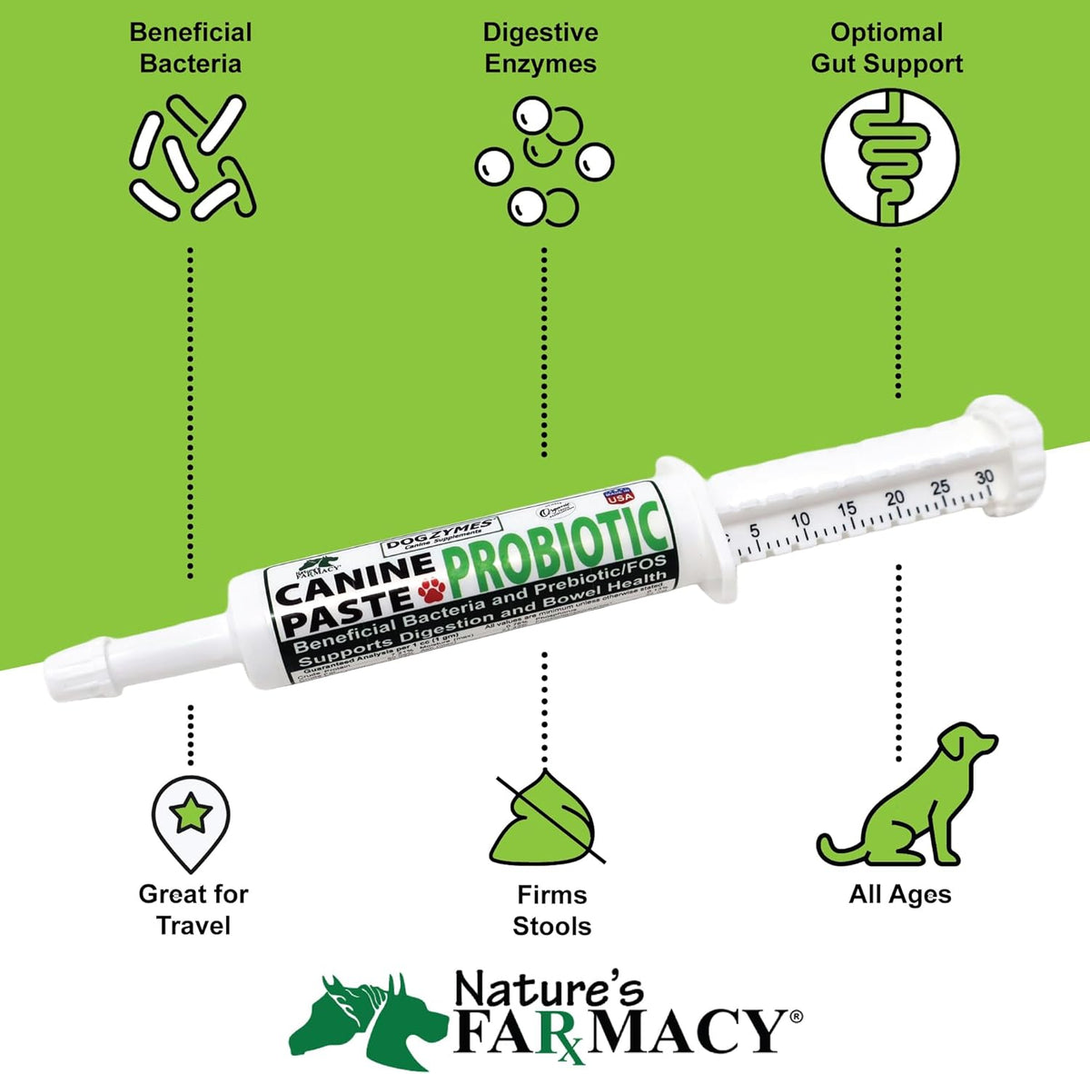 Dogzymes Canine Probiotic Paste with Saccharomyces boulardii – 15g (2.3 Billion CFU/g) - görsel 2