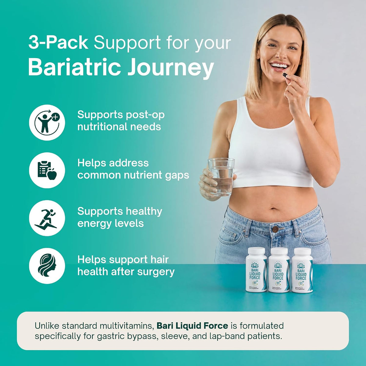 Post Bariatric Multivitamin – 3 Pack of Liquid Force Multivitamin (90-Day Supply) - görsel 4