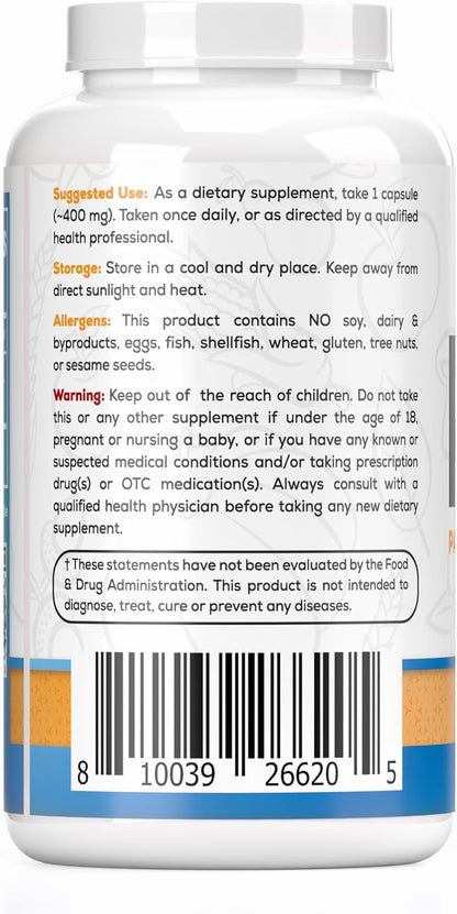 Harvest Naturals Palmitoylethanolamide (PEA) 400mg Capsules - 60 Capsules