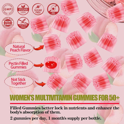 ZEGBALP Sugar-Free Women's Multivitamin 50+ Gummies