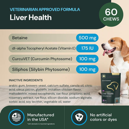 VetriScience Veterinary Strength Liver Health Chews - 60 Chews
