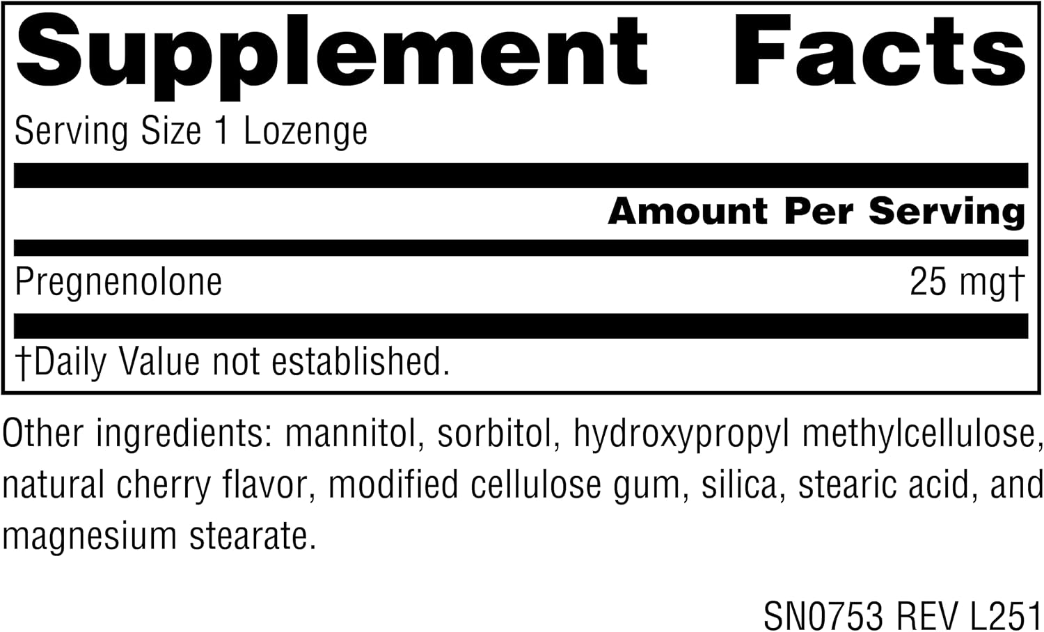 Source Naturals Pregnenolone 25mg - 120 Cherry Lozenges - görsel 2