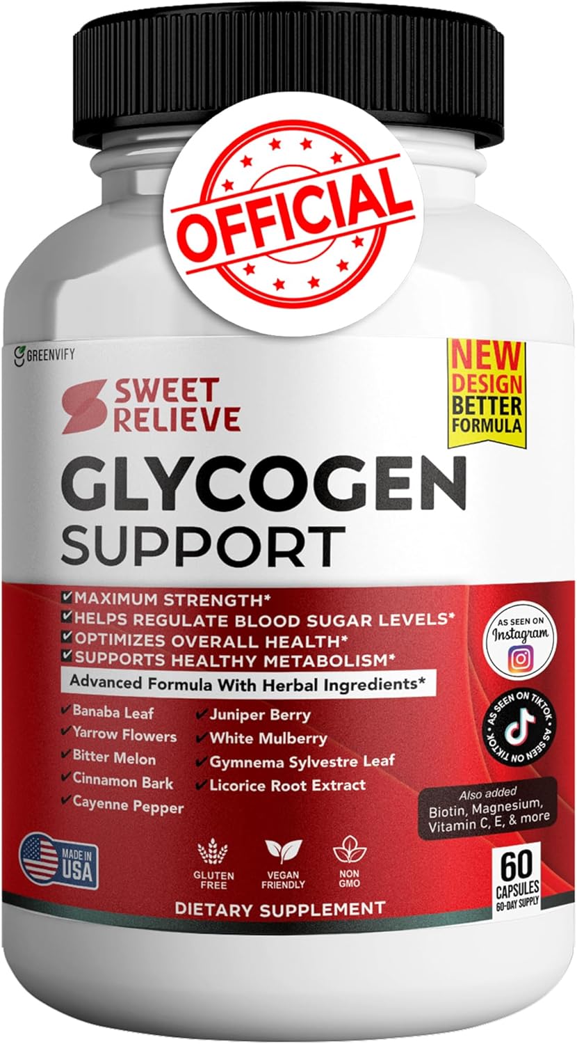 GREENVIFY Sweet Relieve Glyco Optimizer – Advanced Glycogen Support, 60 Capsules - görsel 1