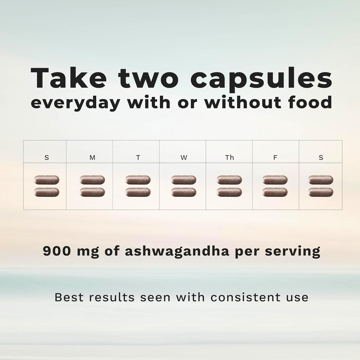 LifeSeasons Essentials Ashwagandha - Stress & Sleep Support Supplement - 900mg per 2 Capsules - 60 Capsules - görsel 2
