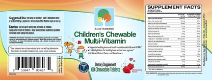Raise Them Well Tasty Chewable Kids Multivitamin, All-Natural Colours, Flavours & Sweeteners, Strawberry