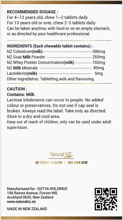 Natural NZ MBP Goatstrum 200 Tablets (3-Pack)