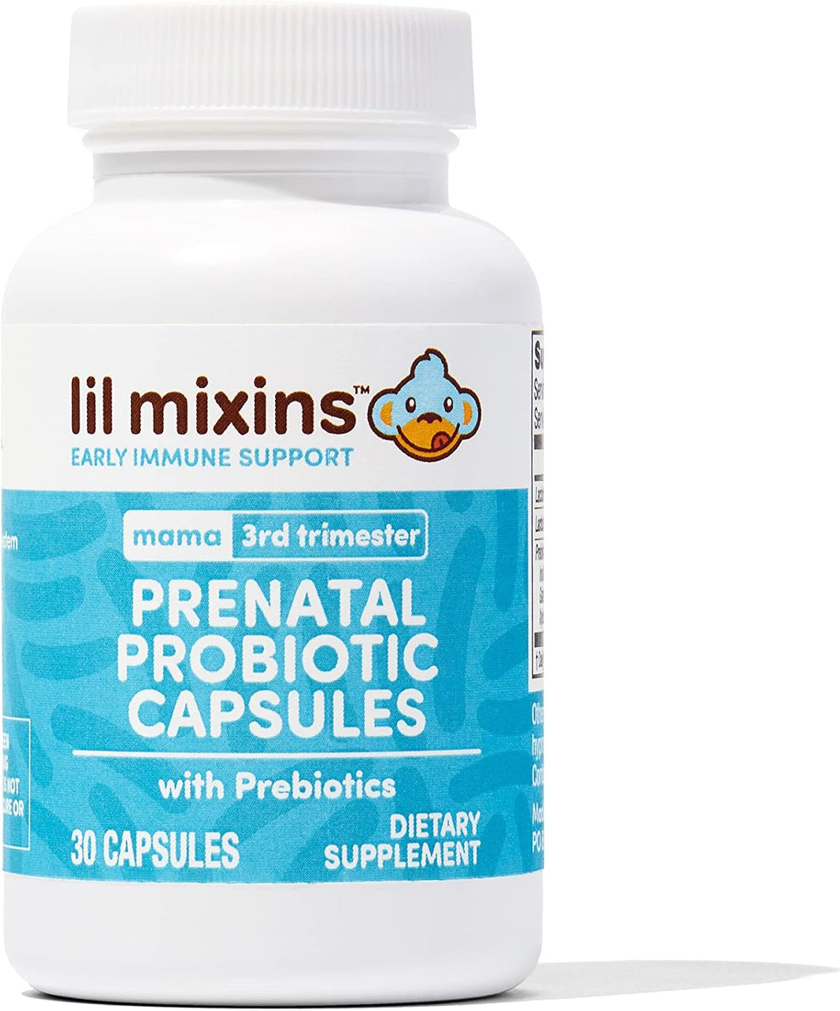 Lil Mixins Early Allergen Prenatal Probiotics Supplement – Immune Support & Feminine Health – L. Rhamnosus & Acidophilus – 30 Capsules - görsel 1