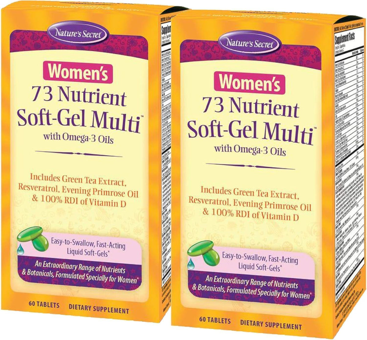 Nature's Secret Women's 73 Nutrient Soft-Gel Multivitamin - görsel 8