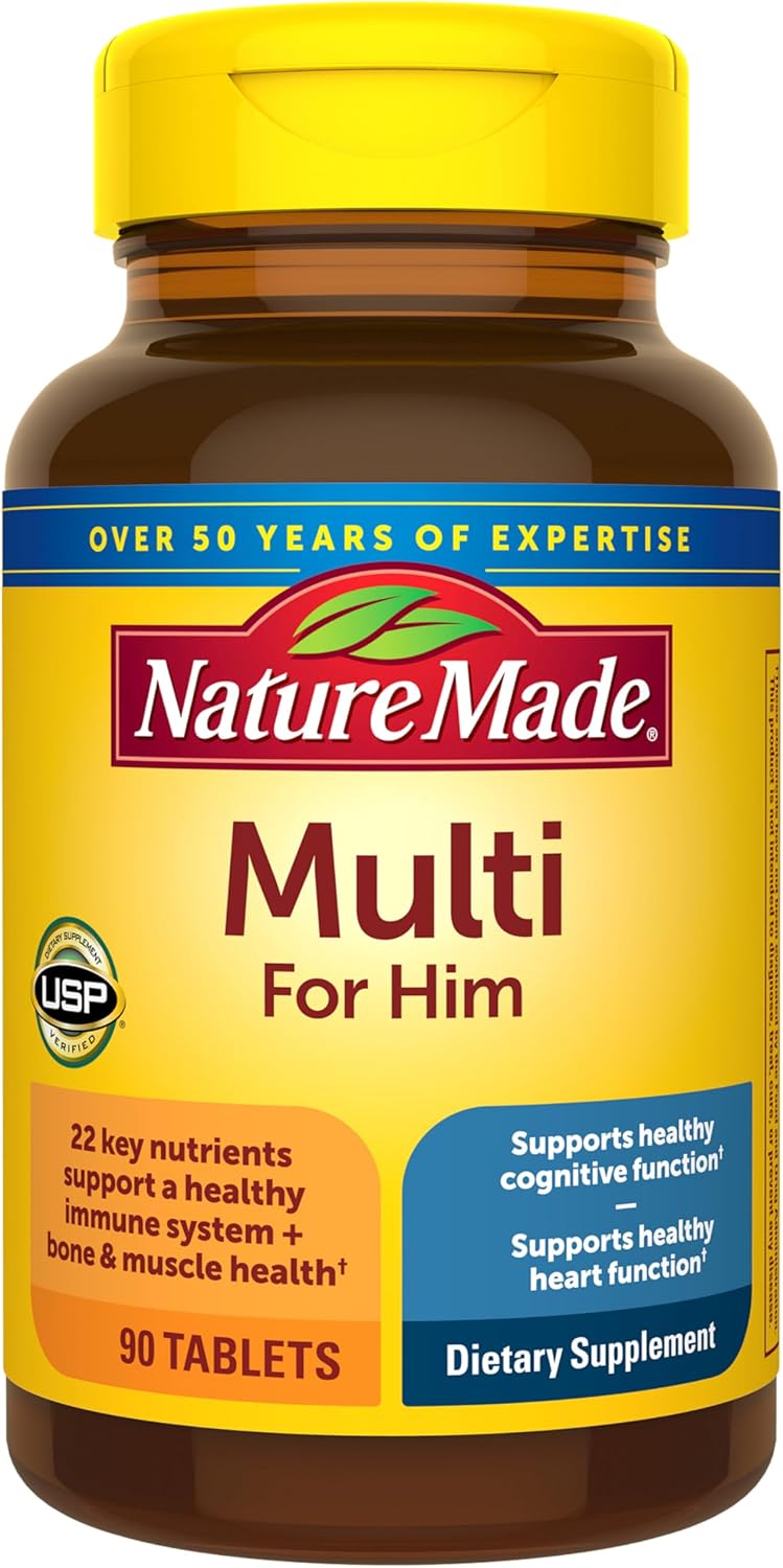 Nature Made Multivitamin For Him - Daily Men's Multivitamin, 270 Tablets (3-Pack) - görsel 5