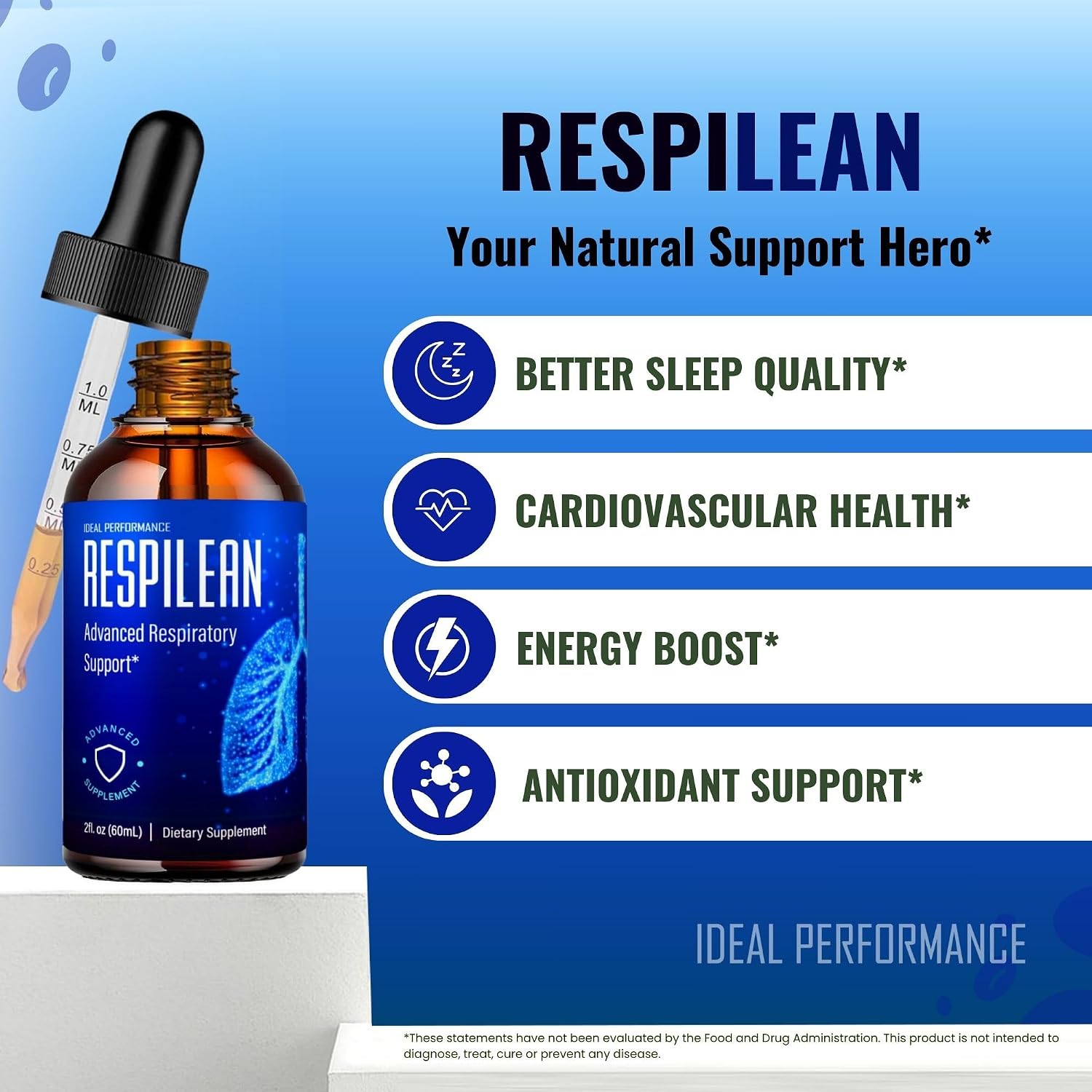 Respilean Drops – Blood Formula Support Supplement, Maximum Strength, All Natural (Pack of 2) - görsel 4