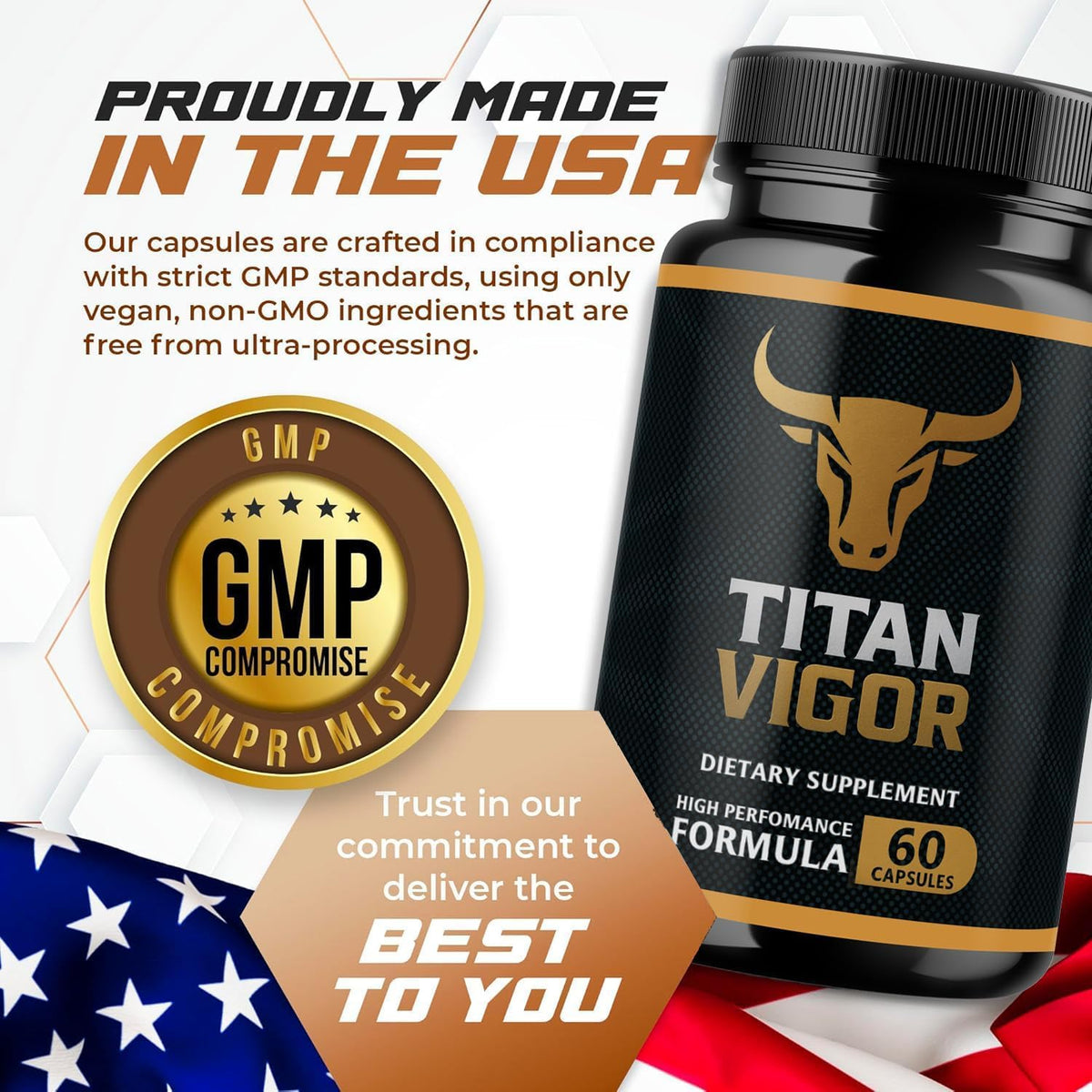 Titan Vigour – High Performance Men's Supplement (120 Capsules) - görsel 5