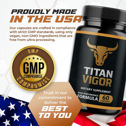 Titan Vigour – High Performance Men's Supplement (120 Capsules)