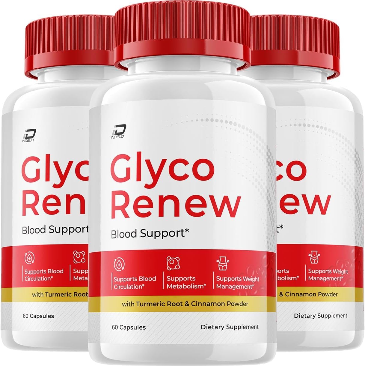 Glyco Renew Capsules – Advanced Supplement for Healthy Levels Support (3 Pack, 180 Capsules) - görsel 1