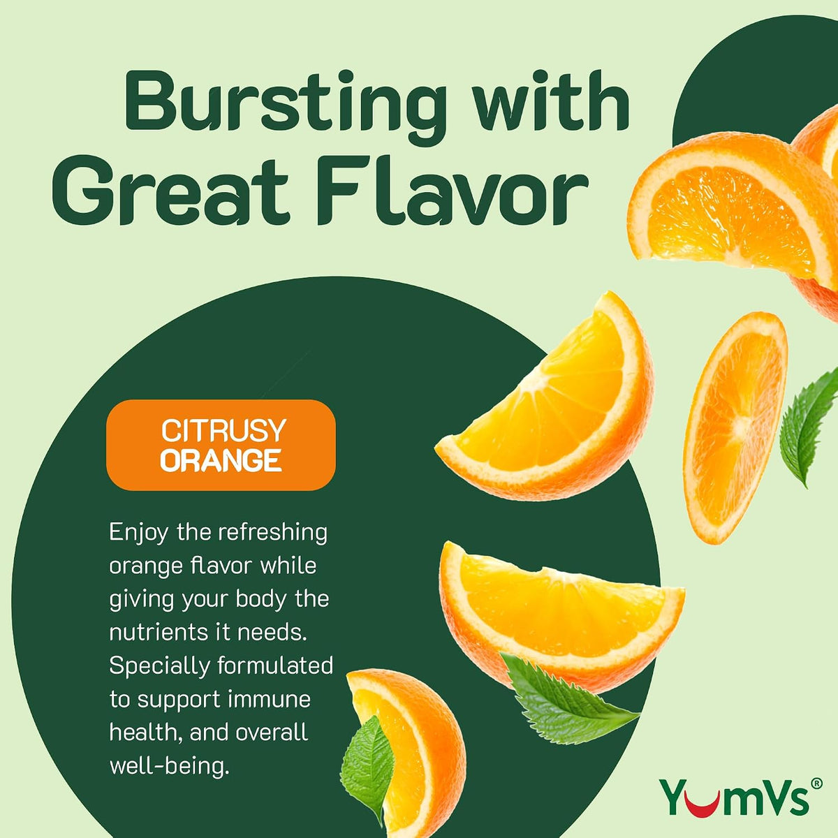 YUM-V'S Vitamin C Gummies for Adults - 250 mg Orange Flavour - Immune Function Support (100 Count) - görsel 4