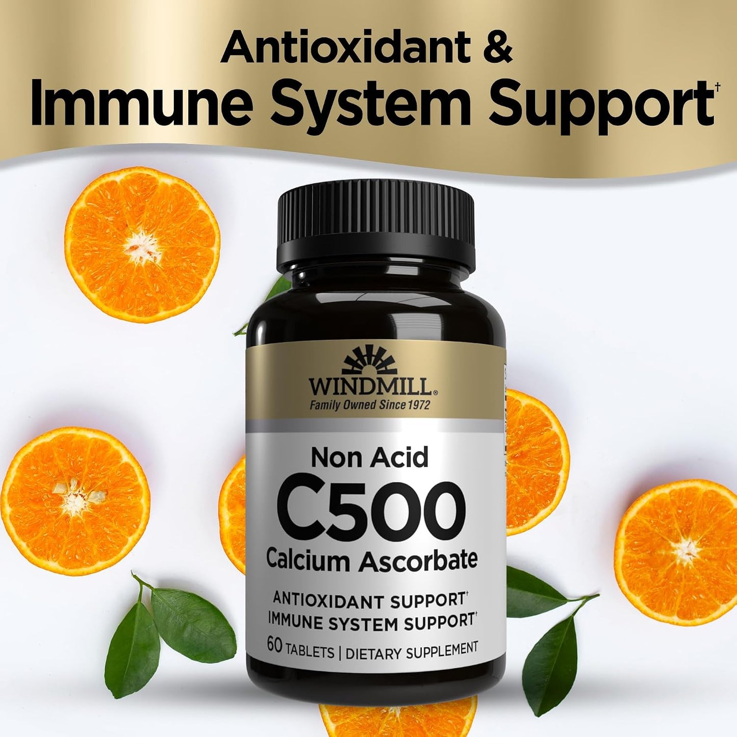 Vitamin C 500mg Non-Acid Tablets, 60 Count - görsel 3