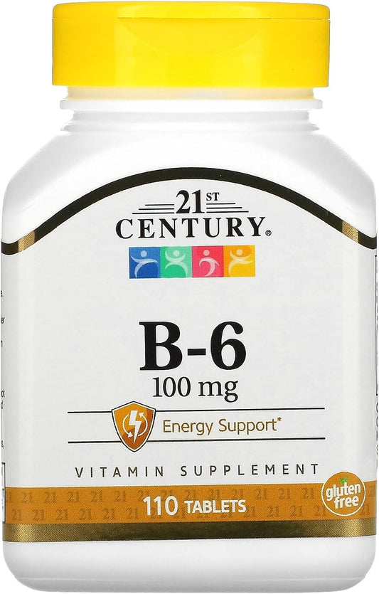 21st Century B6 100 mg Tablets, 110 Tablets (Pack of 3)