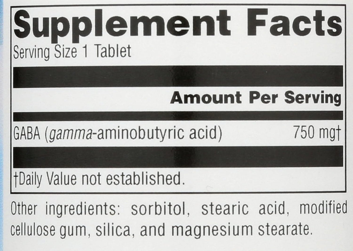 Source Naturals Serene Science GABA 750mg - 45 Tablets - görsel 4