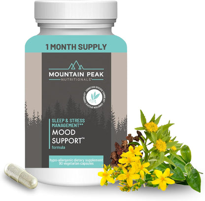 Mountain Peak Nutritionals Mood Support Formula - With 5-HTP and Botanicals - Hypoallergenic Food Supplement (90 Vegetarian Capsules)