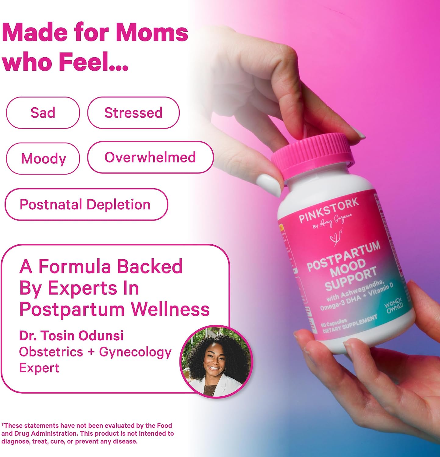 Pink Stork Postnatal Mood Support – 30-Day Supply - görsel 3