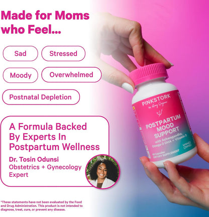 Pink Stork Postnatal Mood Support – 30-Day Supply