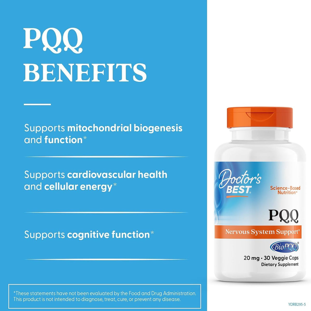 Doctor's Best PQQ with BioPQQ – 20 mg, 30 Veg Capsules - görsel 3