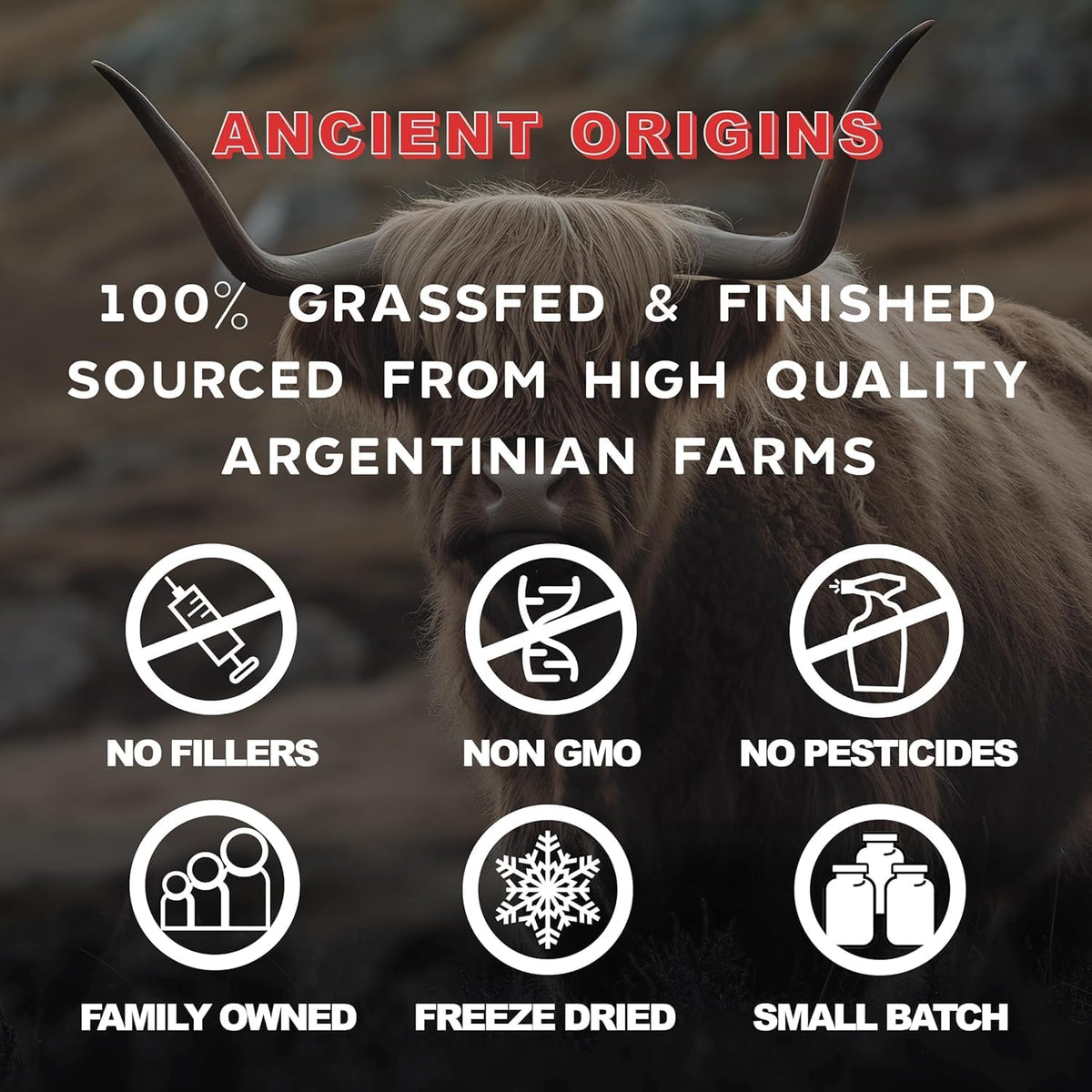 Ancient Origins Grass-fed Beef Organs Supplement (4500 mg, 180 Capsules) - görsel 4