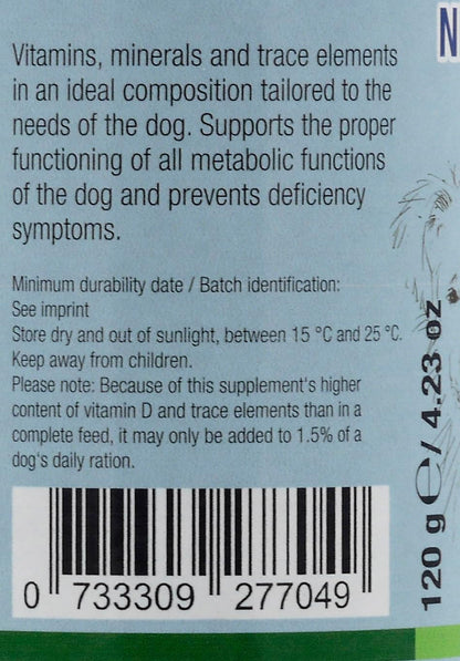 Nekton Dog-VM Canine Vitamin, Mineral and Trace Supplement, 120g