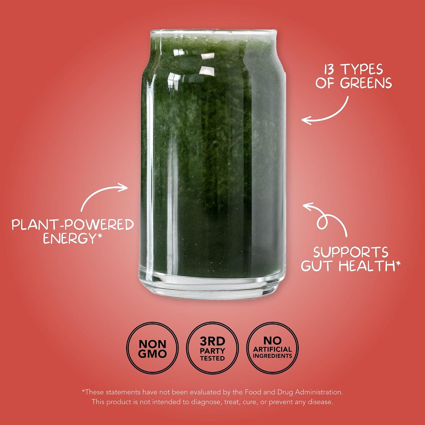 Clean Simple Eats Super Greens Powder, Naturally Flavoured Greens Powder with Chlorella, Spirulina, Superfoods & Prebiotic Fibre, No Artificial Ingredients, Gluten-free, Peachy Greens Flavour, 30 Servings - görsel 4