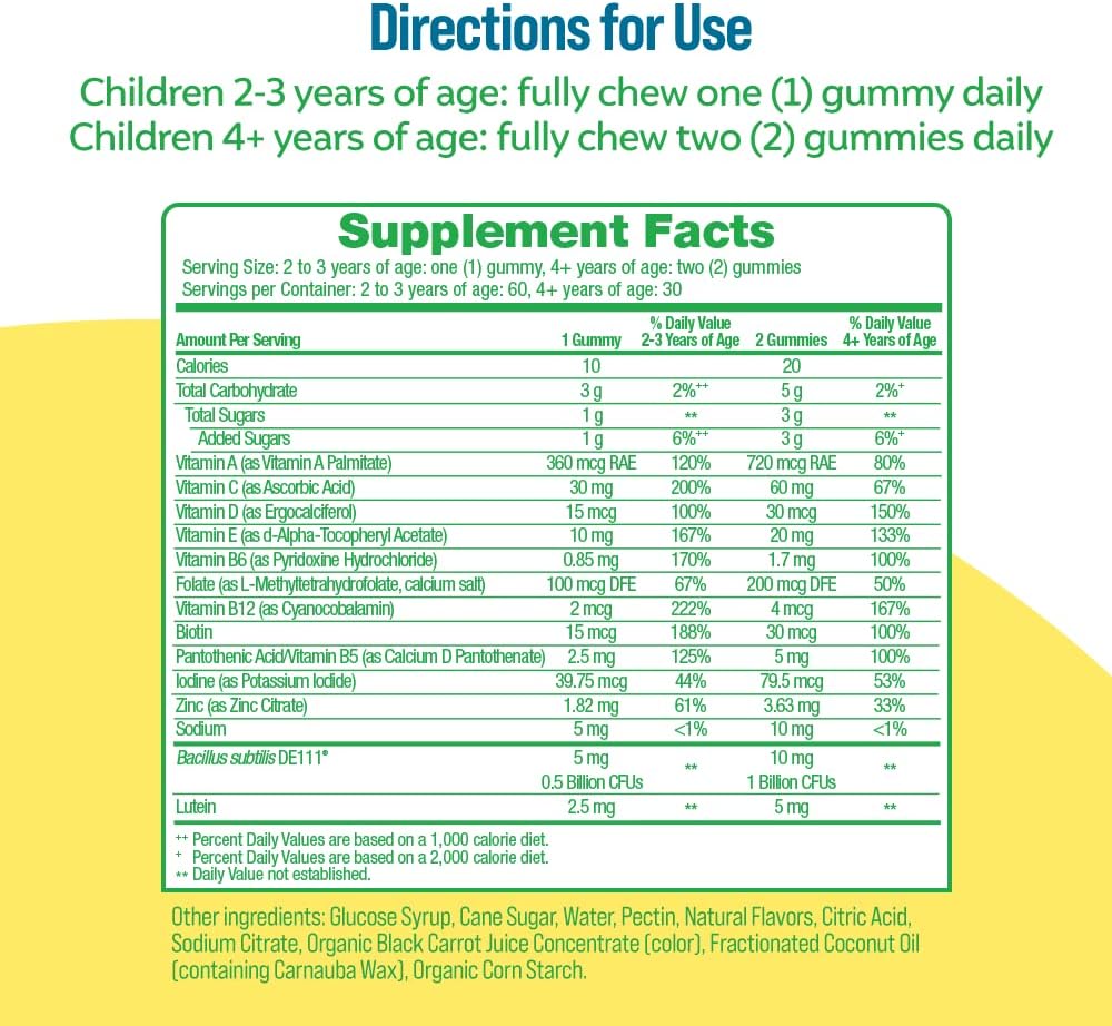 Culturelle Children's Probiotic Gummies - Multivitamin + Probiotic for Ages 2+ - 60 Gummies - görsel 3