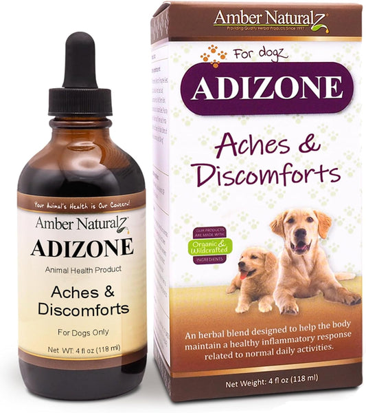 Amber NaturalZ Adizone Herbal Supplement for Dogs - 4 fl oz (118 ml)