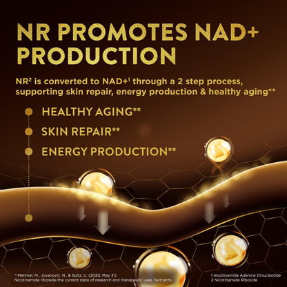 Swisse Plus NAD+ Calm Skin – Clinically Tested NAD+ Supplement for Balanced, Healthy Skin (30 Capsules)